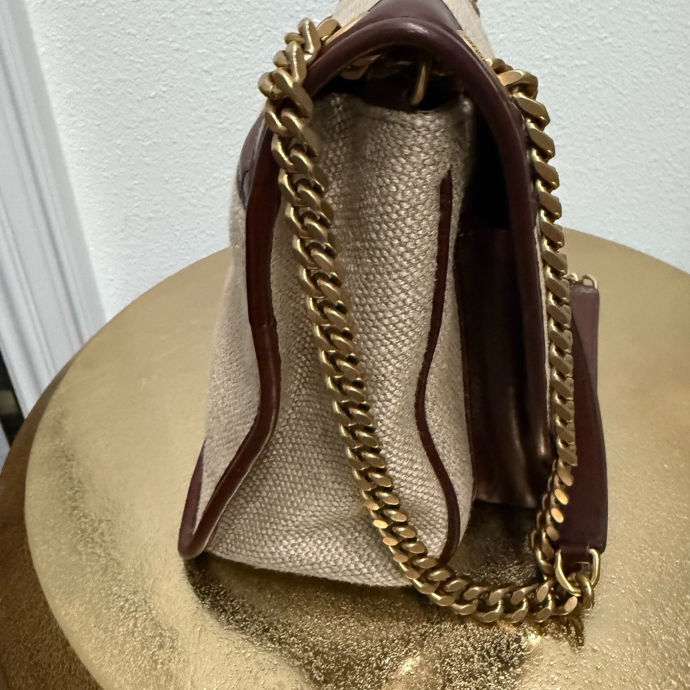 Yves Saint Laurent Tan and Brown Chain Shoulder Bag - Picture 2 of 8